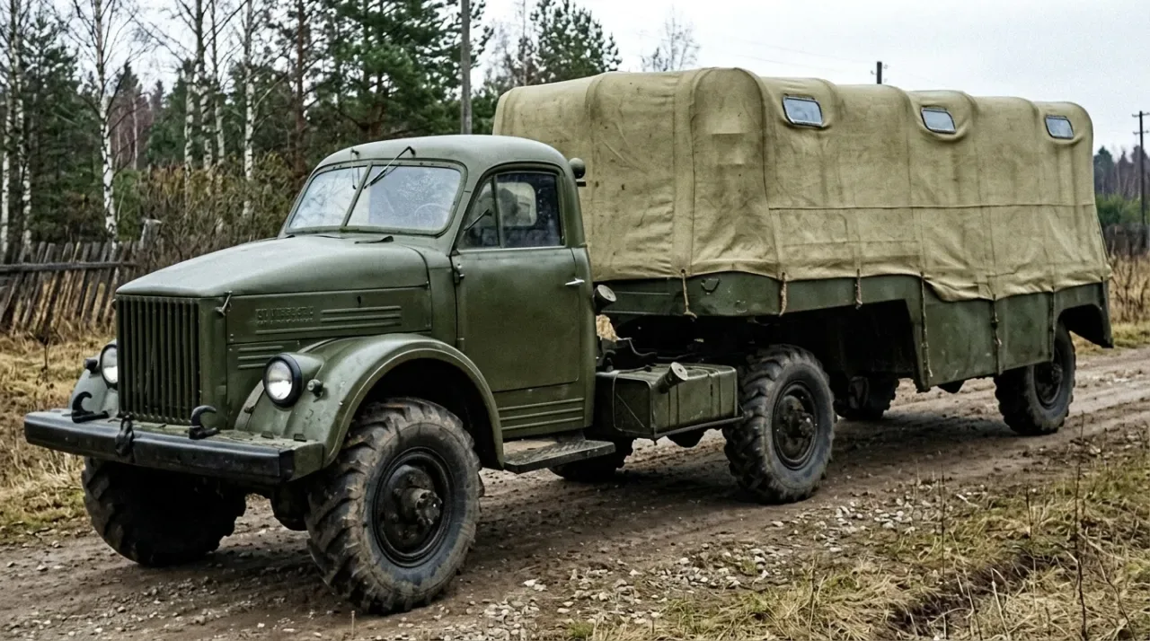 ГАЗ-63Д с полуприцепом ГАЗ-745