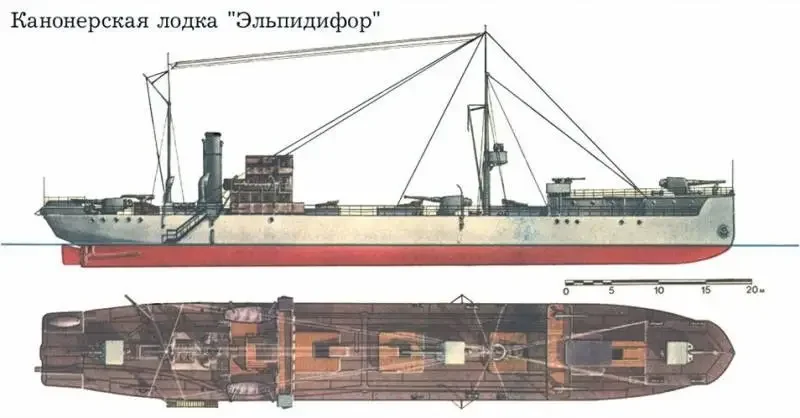 Эльпидифор советской достройки (в качестве канонерской лодки)...
