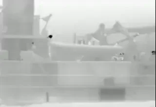 Тепловизионный снимок военно-морской базы Бахрейна