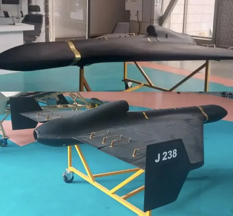 БПЛА-камикадзе «Шахед-238», оснащённый ТРД