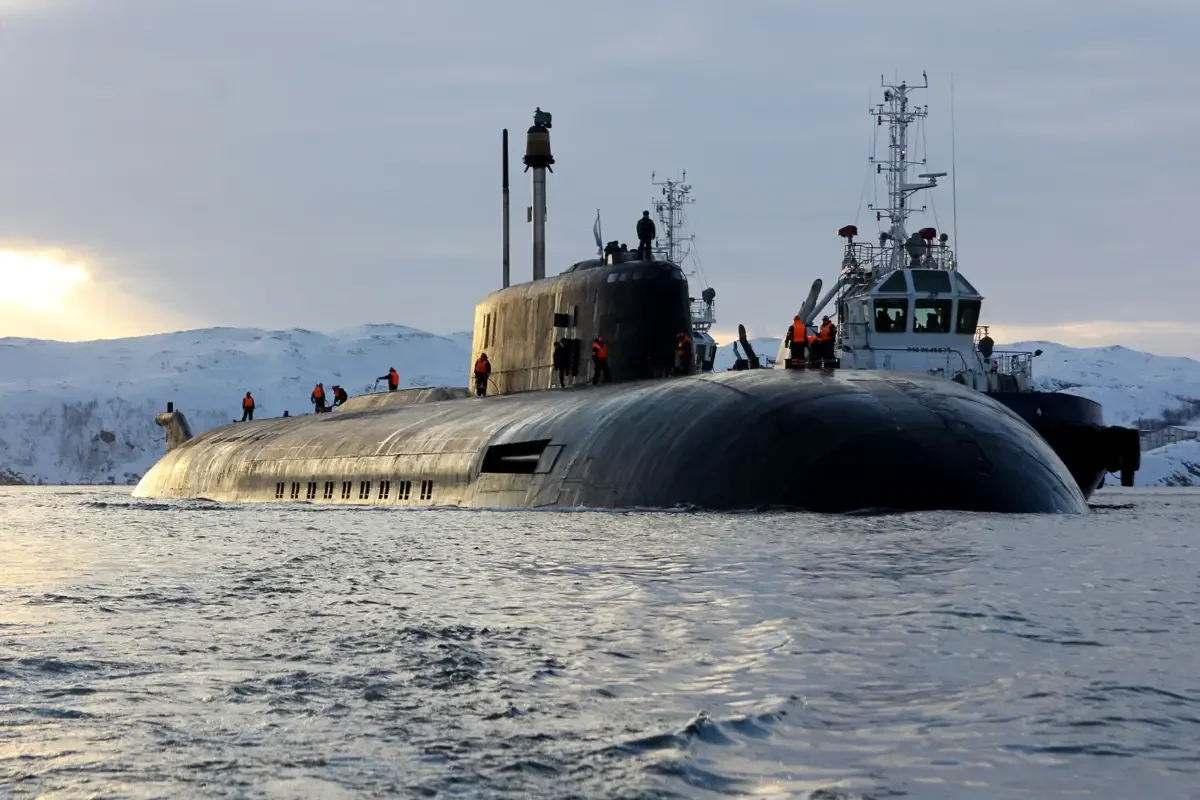 Прилёт атомного подводного ракетоносца Северного флота «Орёл»