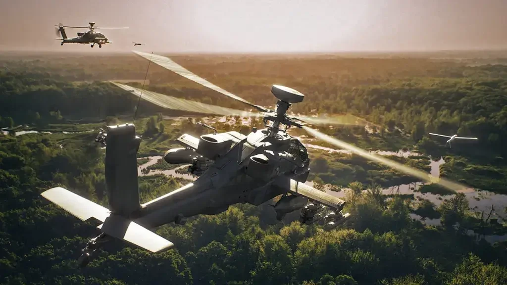 Взаимодействие ударных вертолётов с лёгкими БПЛА