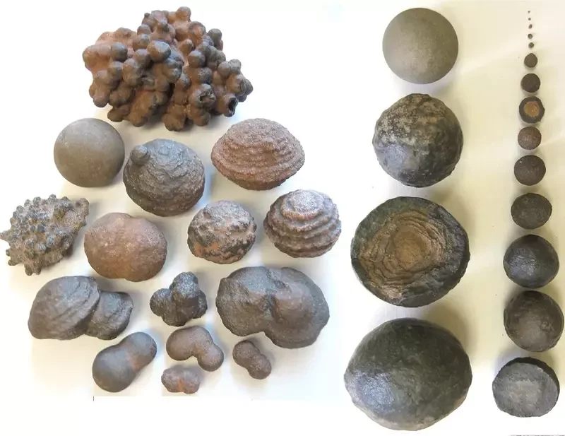 Форма и размеры камней моки