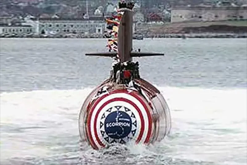 Спуск на воду АПЛ «Скорпион»