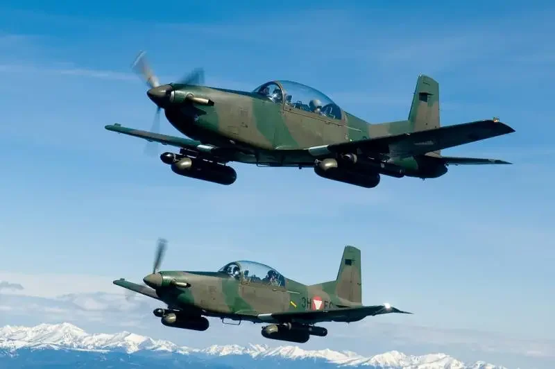 Самолёты PC-7 Turbo Trainer ВВС Австрии