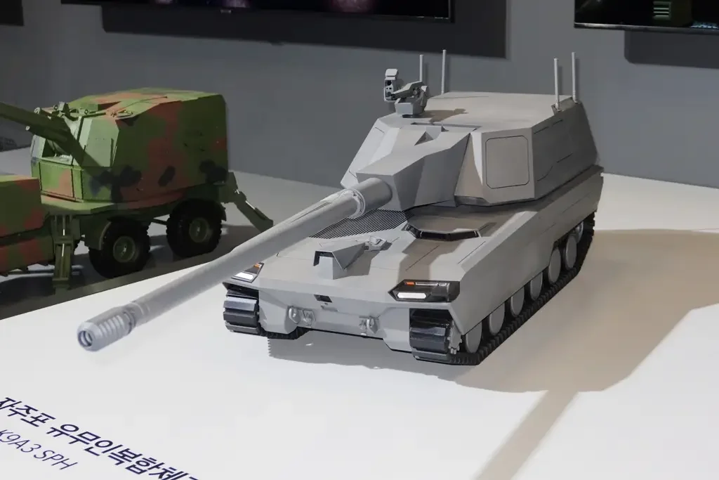 Макет будущей самоходки K9A3 на одной из недавних выставок