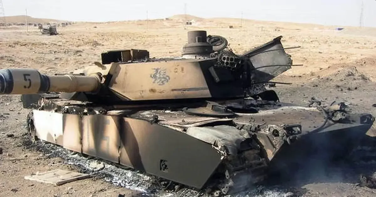 Обстрел танка