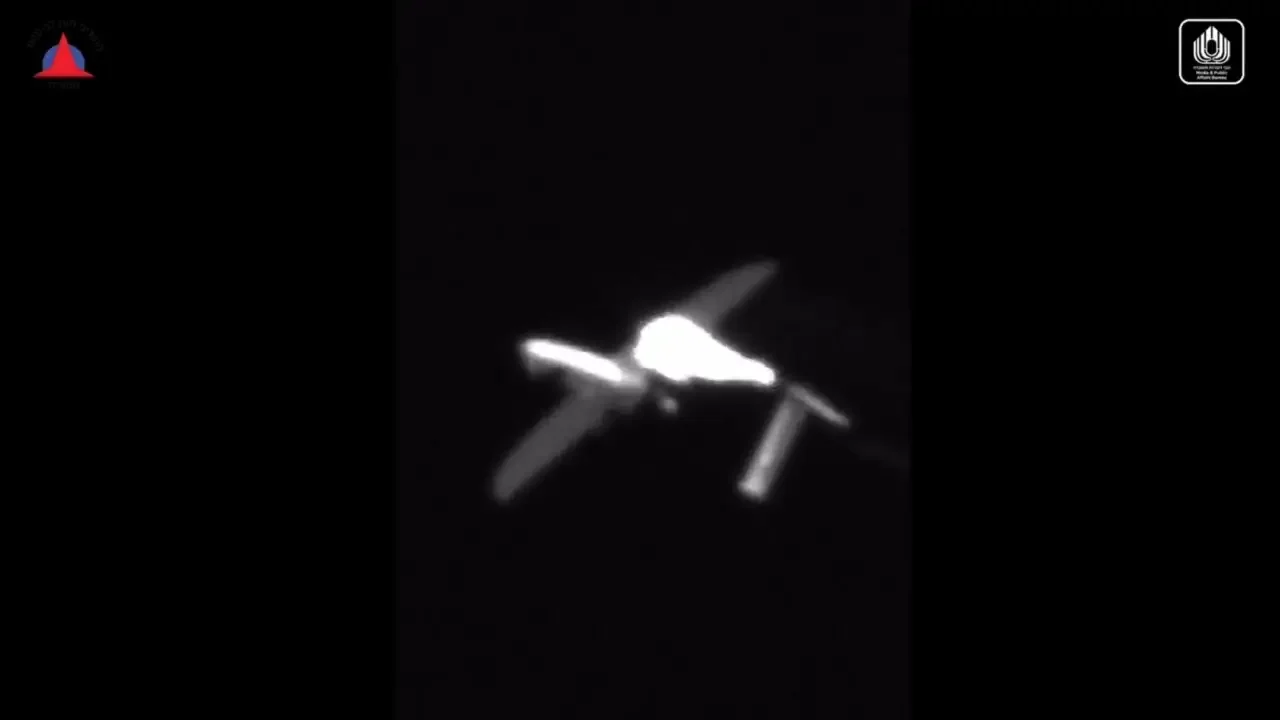 Возгорание беспилотной мишени