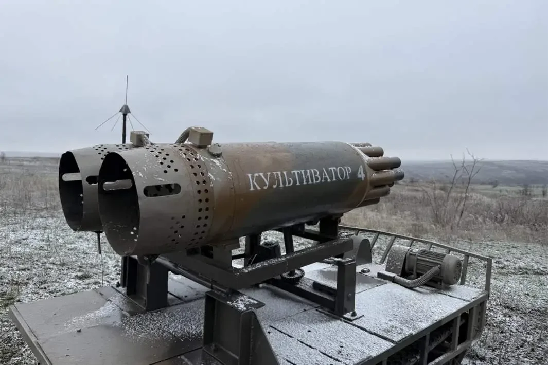 Культиватор с пусковой установкой