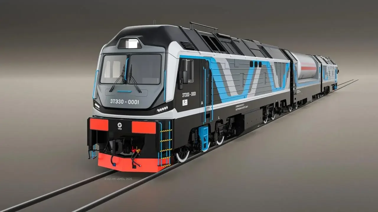 Магистральный дизель-газовый тепловоз 3ЭТ30Г