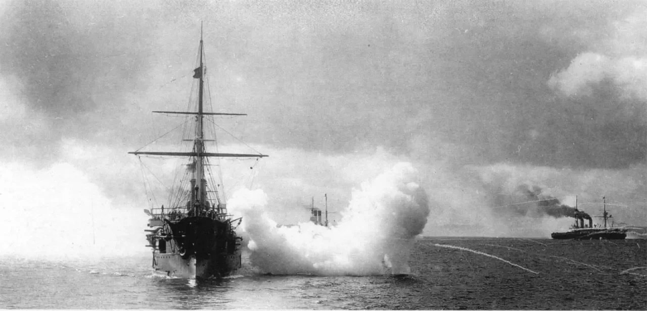 Стрельба Российского императорского флота