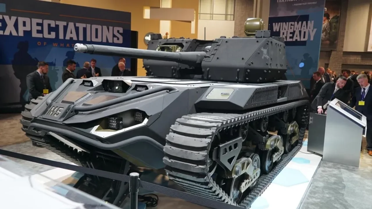 РТК Textron Ripsaw M5 с боевым модулем. Аналогичное вооружение может получить комплекс M1