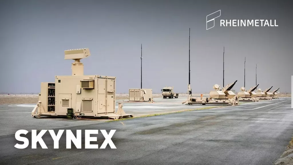 Зенитная артиллерийская система Skynex производства Rheinmetall