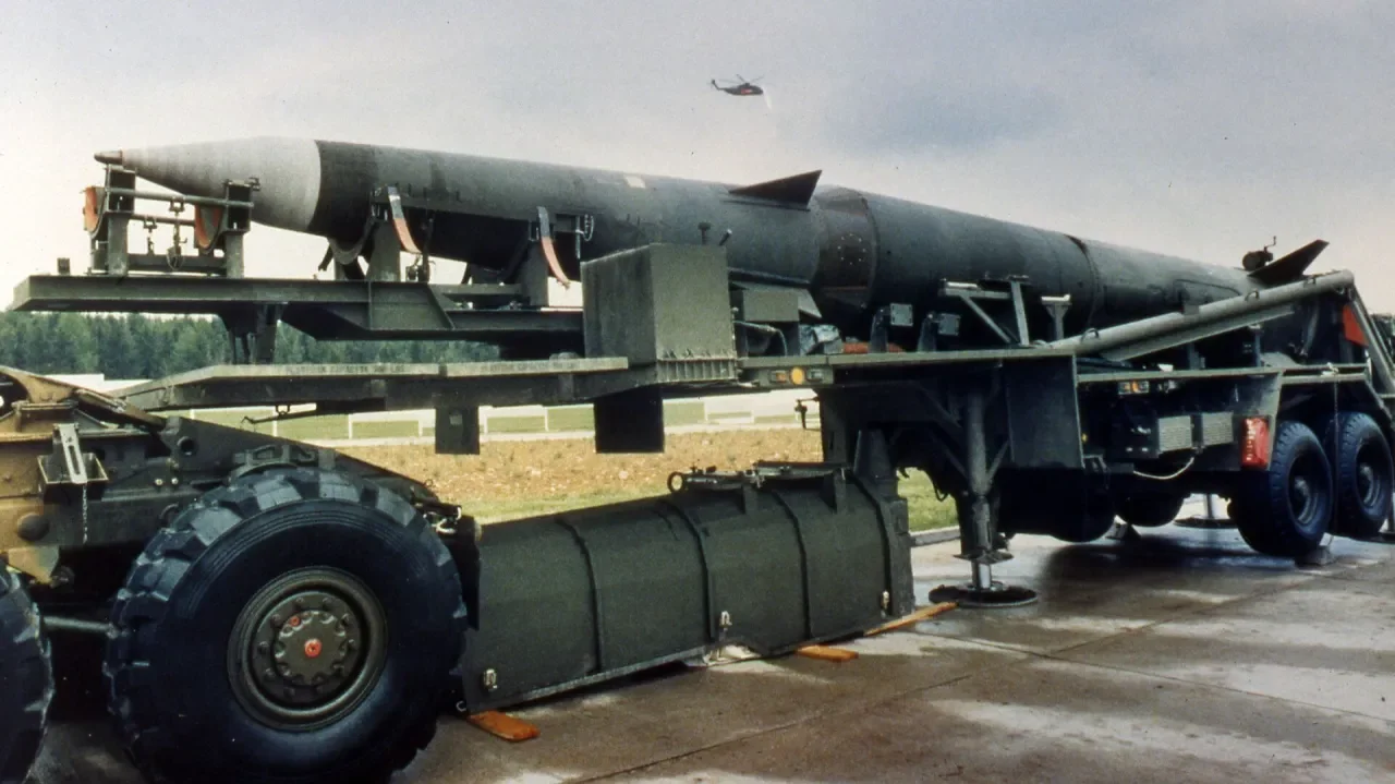 Pershing II на пусковой установке