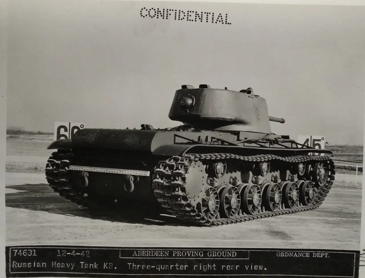 КВ-1 на Абердинском полигоне