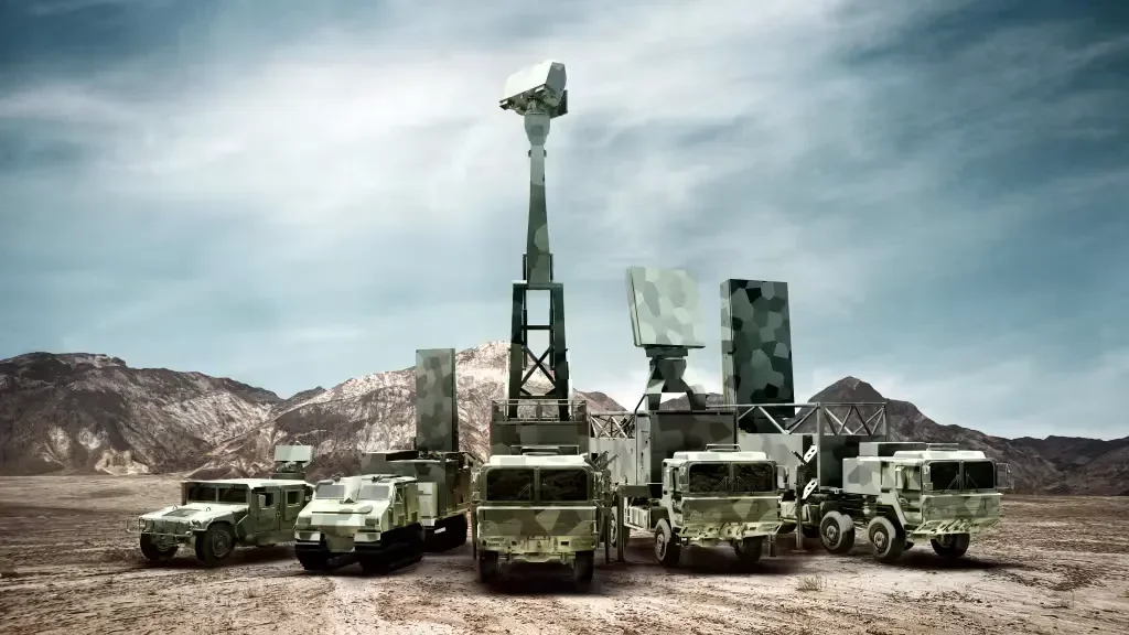 Семейство наземных радиолокационных систем Saab Giraffe, включая модели Giraffe 1X, Giraffe 4A, Giraffe 8A и Arthur