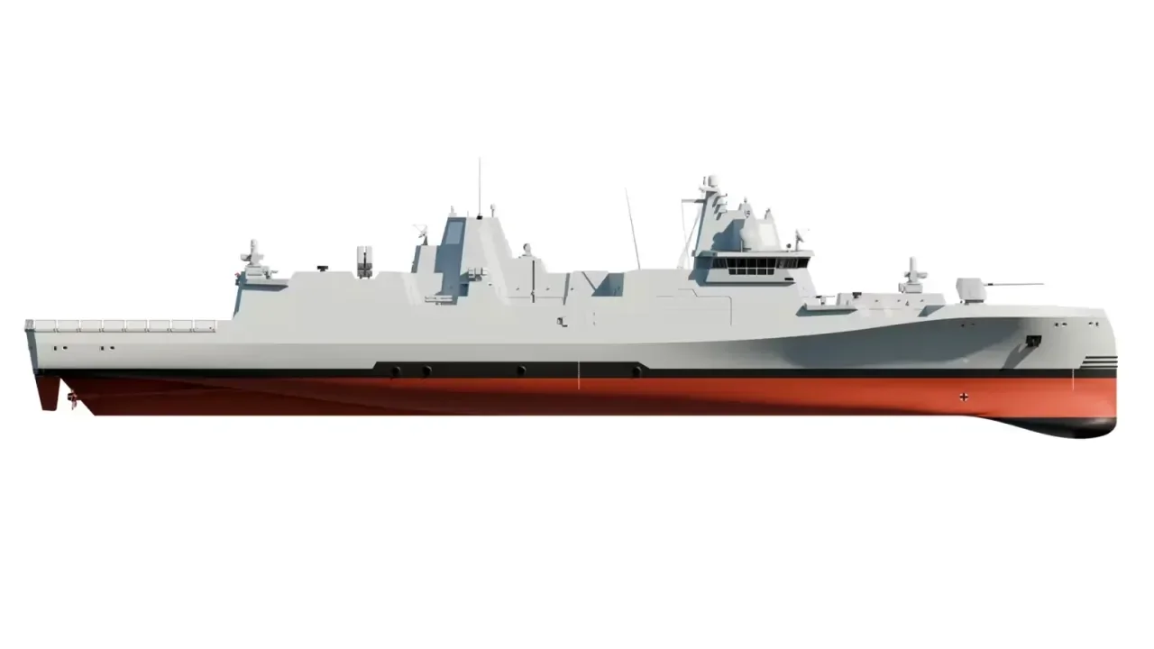 Визуализация фрегата GMF 140