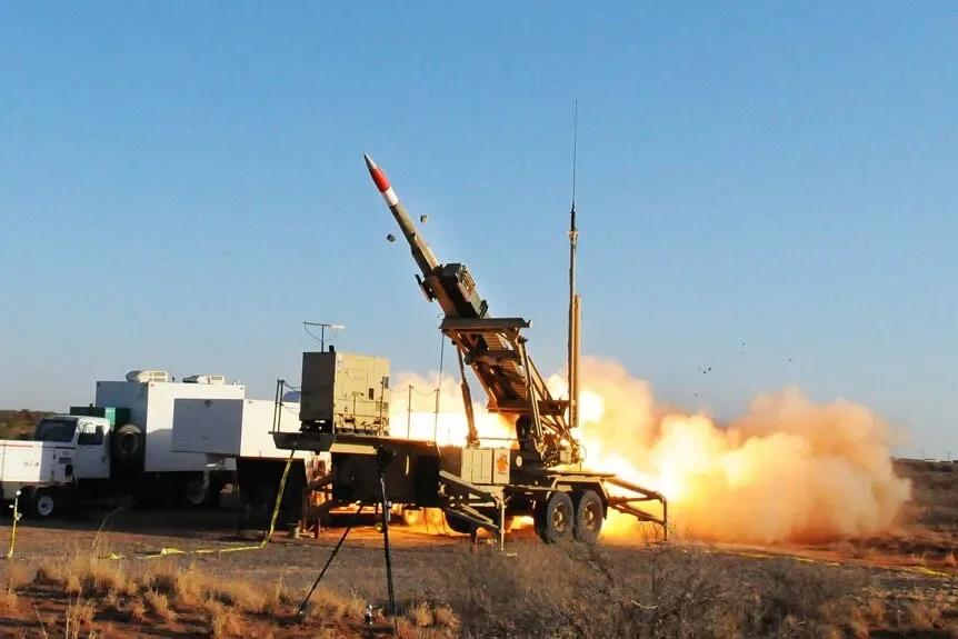 Пуск ракеты PAC-3 комплекса Patriot