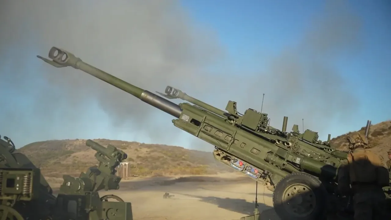 Учебные стрельбы гаубиц M777