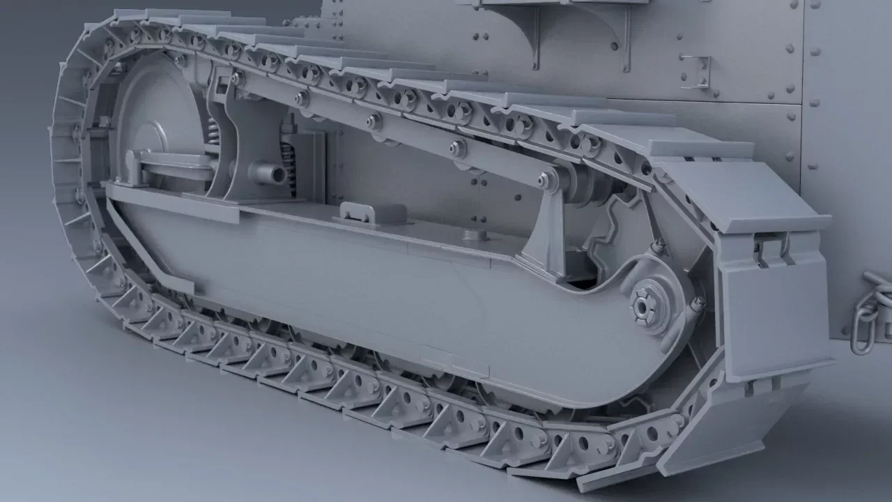 Гусеничный движитель Renault FT-17