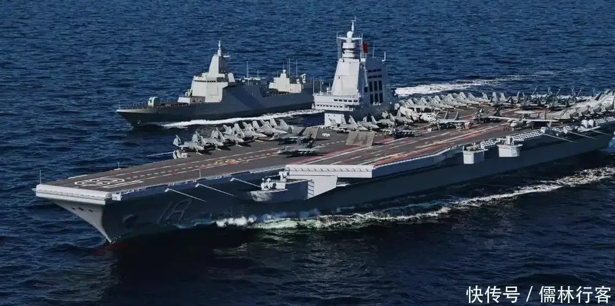Новый китайский авианосец Type 004 на верфи
